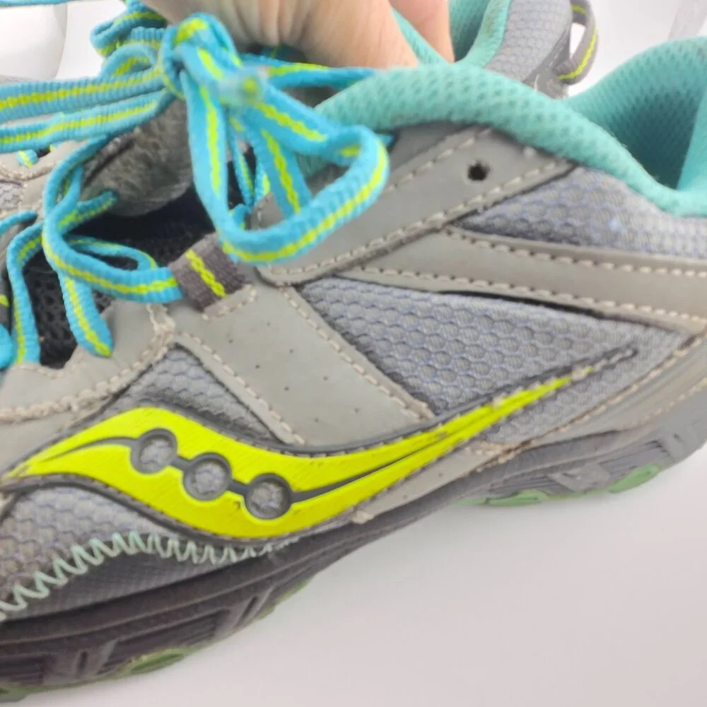 Saucony Raptor TR Grey Teal Trail Running Shoes Women’s Size 9 Sneakers